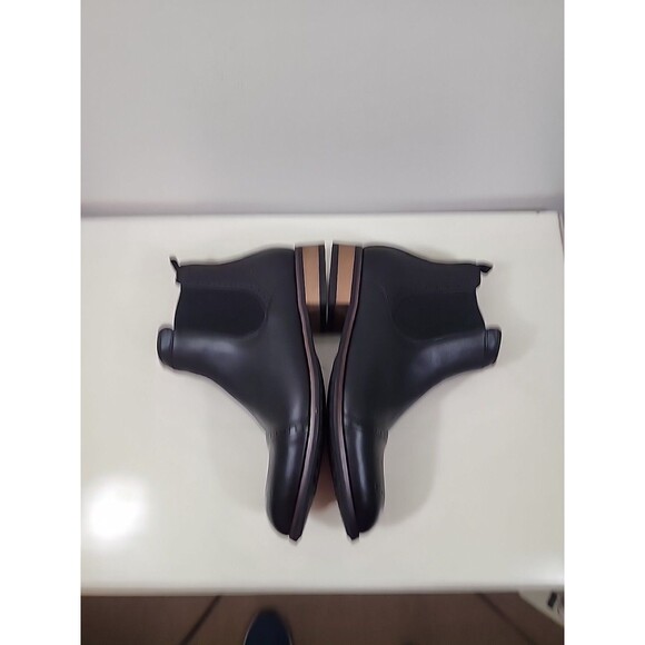 Vance CO Men's Black Faux Leather Slip On Boots Size 9 - Picture 7 of 12